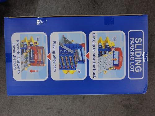 10 Cars Parking Track Toy for Boys Ages 3-8