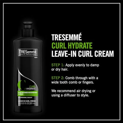 TRESemmé Flawless Curls Combing Crème Detangles and Hydrates Hair With Pro Lock Tech 10.2 oz