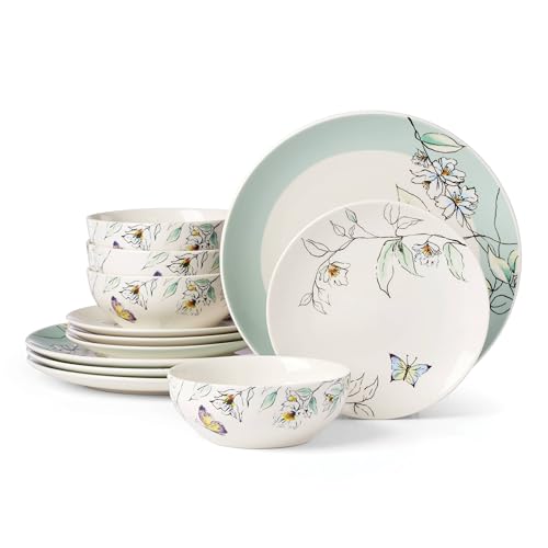 12 Piece Oneida Porcelain Dinnerware Set