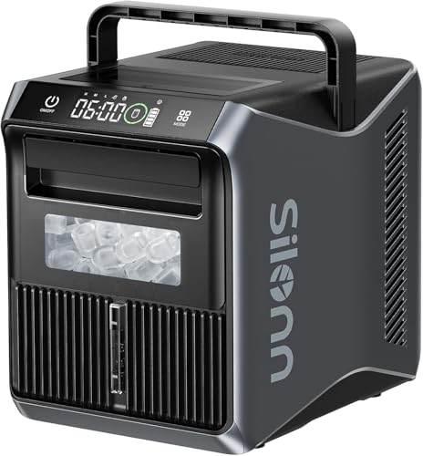 Silonn Portable 12V/24V Countertop Ice Maker Machine