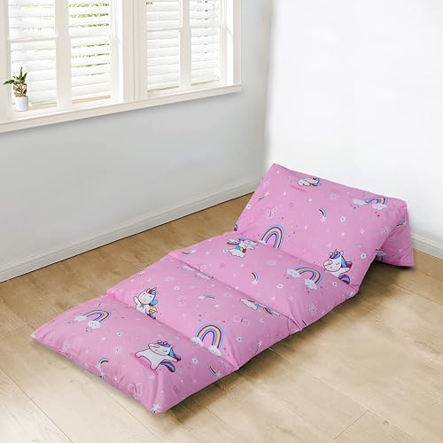 Kids Floor Pillow Lounger Cover for Reading, Rest
