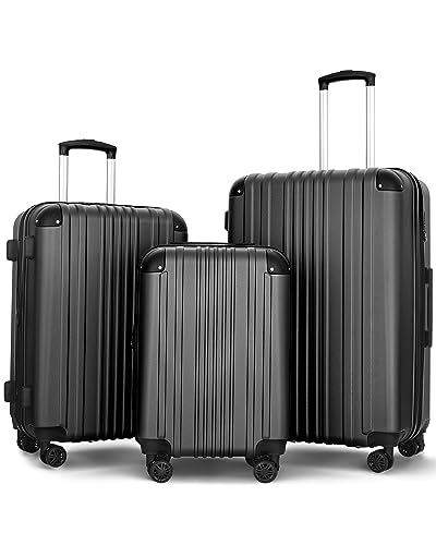 3 Piece Expandable Luggage Set with Spinner Wheels