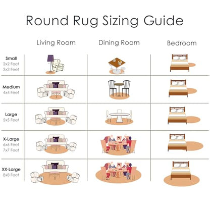 OLANLY Pink Round Rugs for Bedroom - Machine Washable, 4x4 Feet Circle Area Rugs for Living Room, Soft and Fluffy Shaggy Carpet for Teen Girls and Boys, Dorms, Nursery Rooms, Home Decor Aesthetic