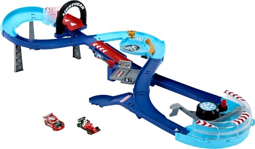 2 Pack Mattel Cars Jumping Raceway Track Set