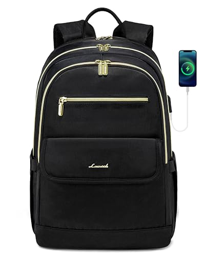 LOVEVOOK Lightweight Waterproof Backpack with USB Charging