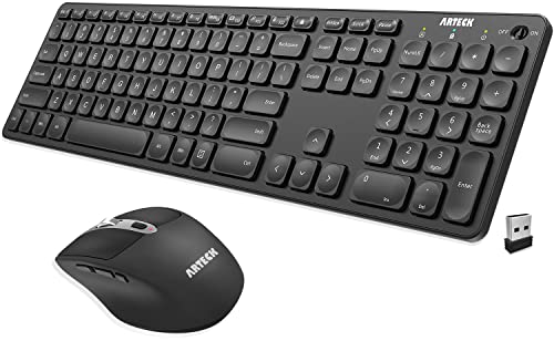 Arteck Wireless Keyboard and Mouse Combo, USB-C