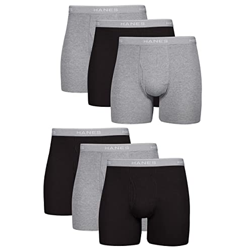 6 Pack Hanes Cool Dri Cotton Boxer Briefs