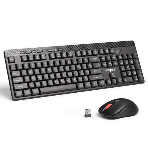 Wireless Keyboard and Mouse Combo with 4000 DPI Mouse