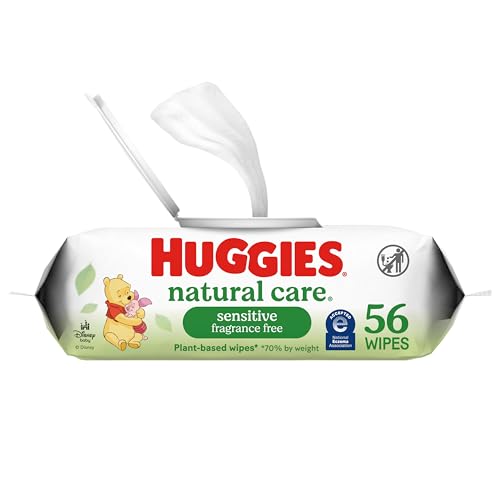 56 Count Huggies Natural Care Sensitive Baby Wipes