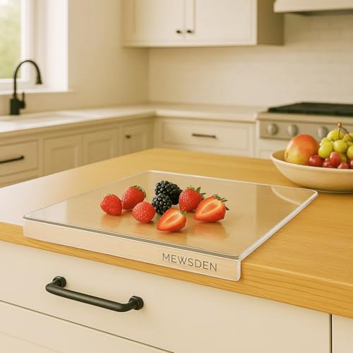 Acrylic Non-Slip Cutting Board with Counter Lip
