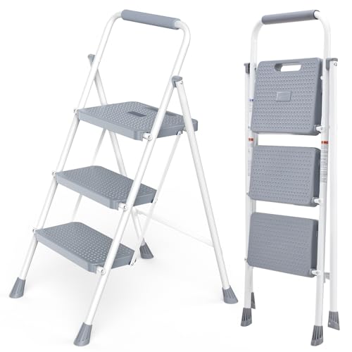 3 Step Folding Ladder with Safety Lock