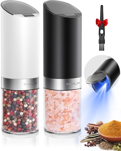 Electric Gravity Salt and Pepper Grinder Set