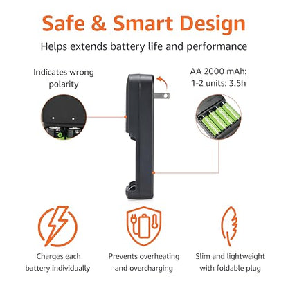 Amazon Basics 4-Bay AA/AAA Battery Charger Set