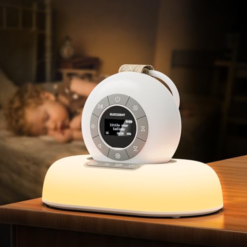 Glocusent White Noise Machine with Night Light