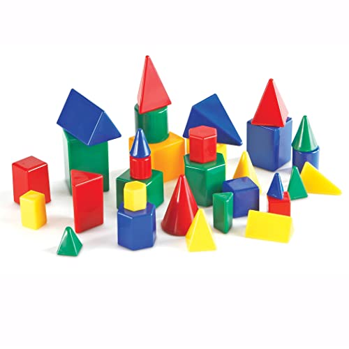 Learning Resources Mini Geometric Solids Math Manipulatives