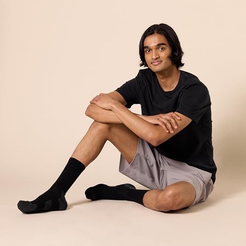 Amazon Essentials Athletic Cotton Crew Socks, 6 Pairs