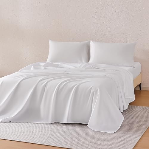 Amazon Basics Wrinkle Free Queen 4-Piece Sheet Set