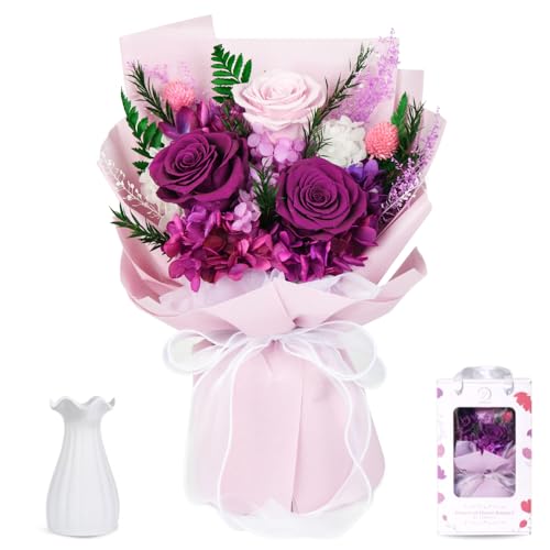 Preserved Forever Roses Bouquet Long Lasting Gift Flowers