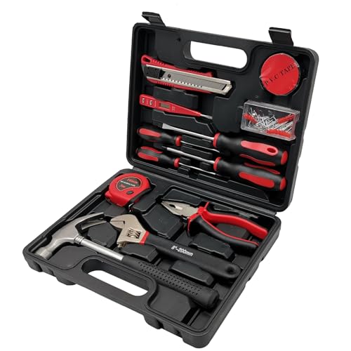 13 Piece Household Hand Tool Kit with Toolbox