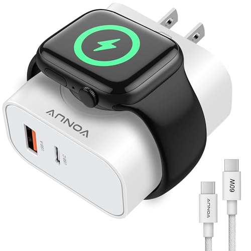 20W USB C Dual Port Apple Watch Charger Adapter