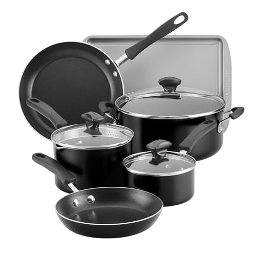 15 Piece Farberware Nonstick Cookware Pots and Pans Set