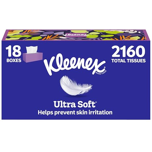 18 Box Kleenex Ultra Soft 3-Ply Facial Tissues