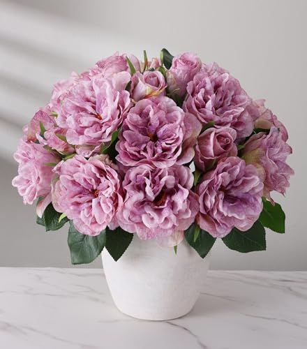 13 Pack Realistic Artificial Roses with Stems