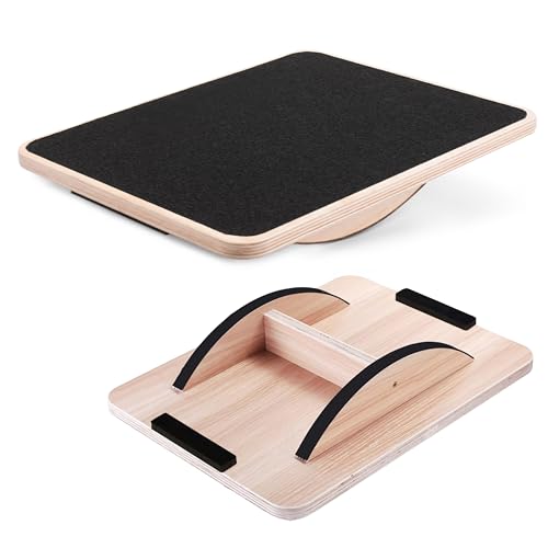 Yes4All Wooden Rocker Balance Board for Therapy