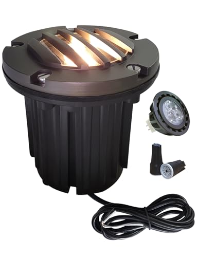 1 Pack Low Voltage Landscape Well Light with Bulb