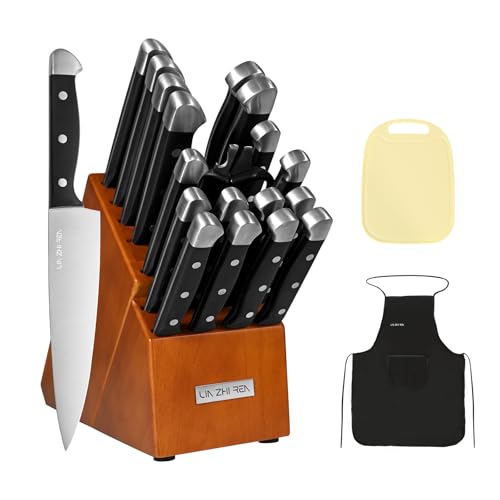 22 Piece Kitchen Knife Set with Block