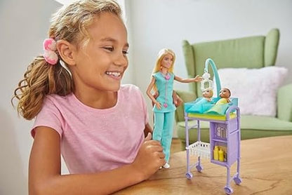 Barbie Baby Doctor Playset with Dolls & Accessories