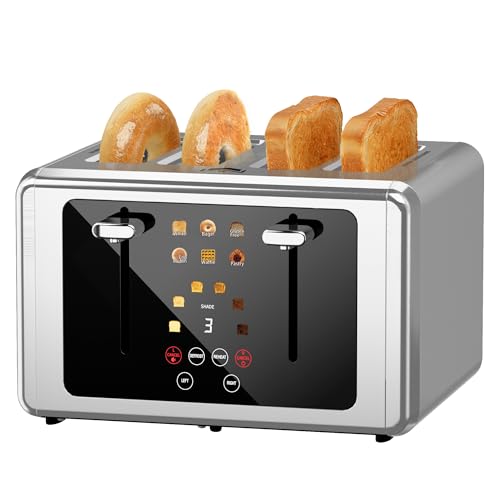 Touchscreen 4 Slice Toaster with Extra Wide Slots