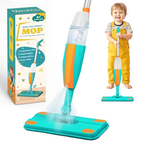 Kids Spray Mop Toy with Real Sprayer