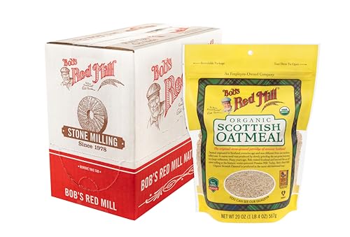 4 Pack Bob's Red Mill Organic Scottish Oatmeal 20oz (Pareve)