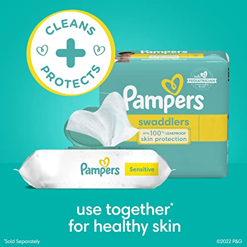 Pampers Swaddlers Size 1 Diapers with Wipes