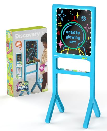Discovery Kids Glow Easel Art Station for Kids