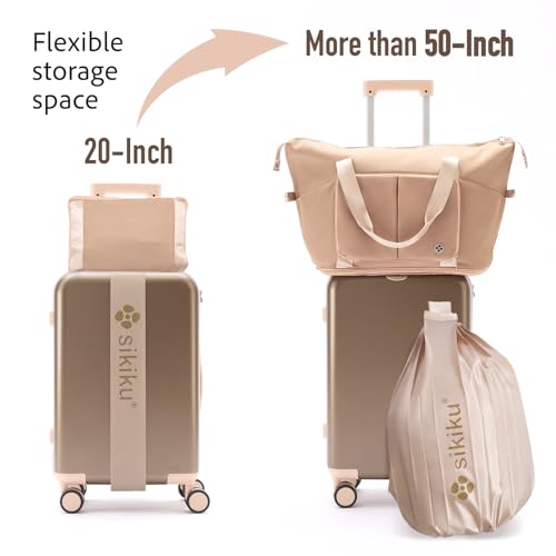 4-Piece Lightweight Luggage Set with Spinner Suitcase