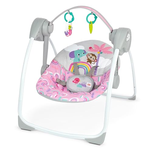 Bright Starts Portable Automatic Baby Swing with Music