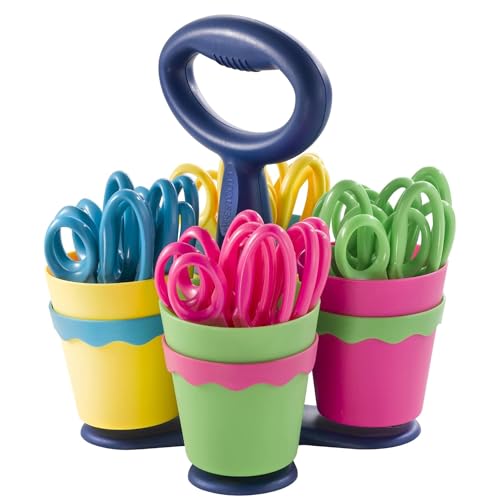 24 Pack Westcott Blunt Tip Kids Scissors Caddy