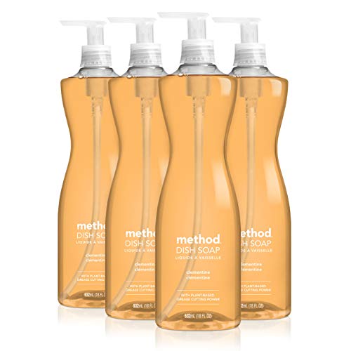 4 Pack Method Gel Dish Soap 18 Fl Oz