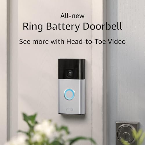Ring Battery Doorbell with Two-Way Talk & Motion Alerts