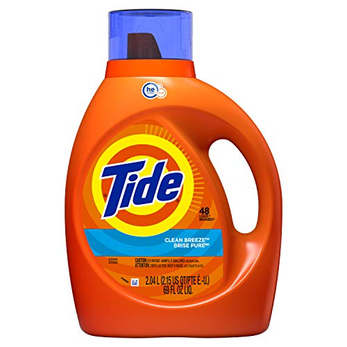 Tide Tide Liquid Laundry Detergent, Clean Breeze, 48 loads, 69 fl oz, 69 Fl Oz