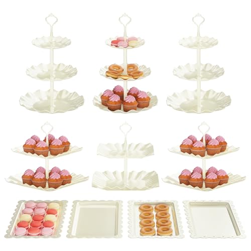 10 Pack Cupcake Stand Dessert Table Tiered Trays