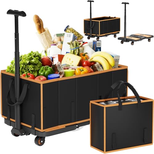 Folding Heavy Duty Utility Wagon Cart with Wheels
