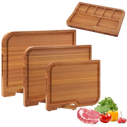 Bamboo Wood Cutting Board and Charcuterie Set