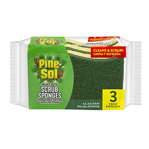 3 Pack Pine-Sol Heavy Duty Scrub Sponges Cleaning