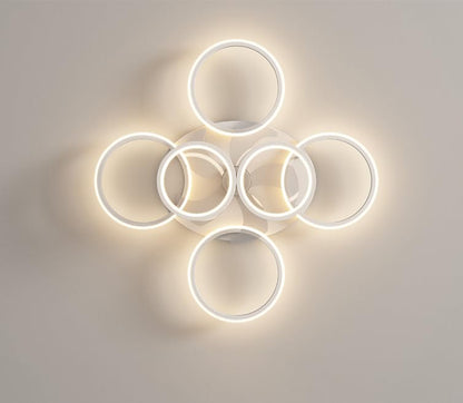 Anyeark Modern Low Profile Ceiling Fan with Light