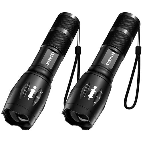 2 Pack High Lumens LED Handheld Flashlights