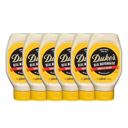 6 Pack Duke's Real Mayonnaise Squeeze Bottle 18oz