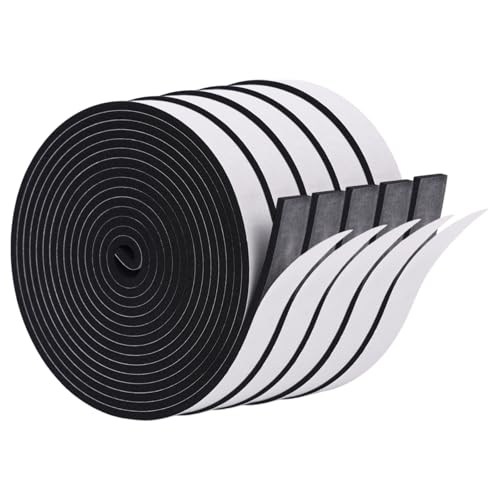 5 Rolls Door Weather Stripping Seal Foam Tape 131FT